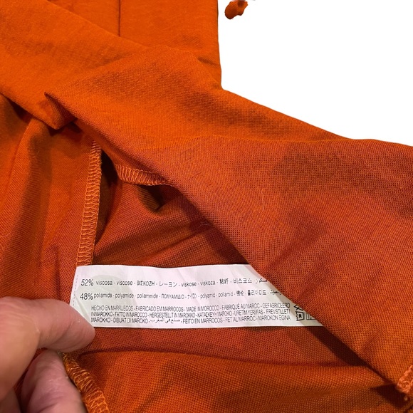 ZARA W/B COLLECTION SLEEVELESS DRESS Burnt Orange Size M - Picture 5 of 11